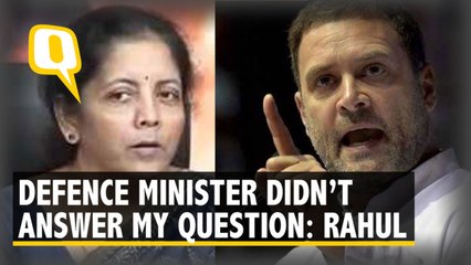 Instead of Answering a Question, Defence Minister Got Offended: Rahul Gandhi