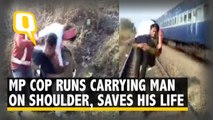 Hoshangabad Cop Saves Man's Life, Carries Him on Shoulder for Over a Km