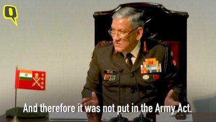 Download Video: ‘Won’t Allow’ Gay Sex in the Army, Says Gen Bipin Rawat