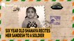 Six Year Old Shanaya Recites Her Sandesh to a Soldier