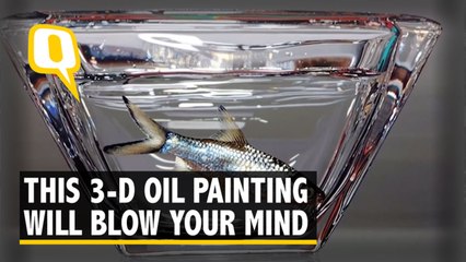 3-D Oil Painting or Real Fish? Watch And Tell