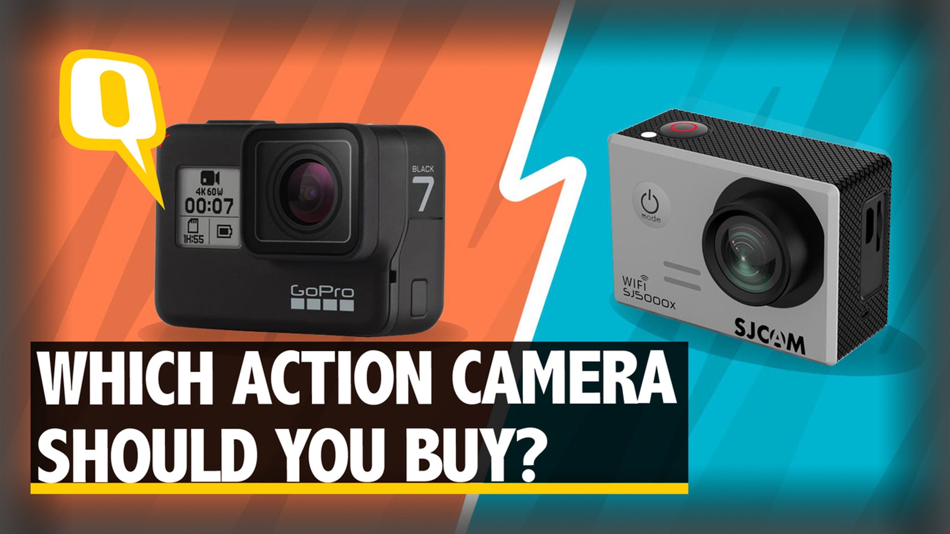 GoPro Hero 7 Black Vs SJ Cam SJ5000X: Action Camera Comparison | The Quint  - video Dailymotion