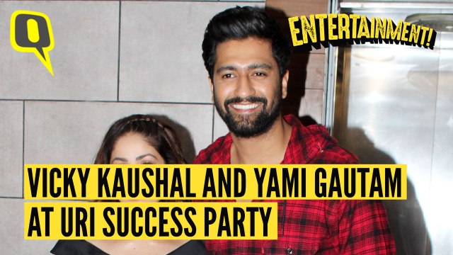 Vicky Kaushal and Yami Gautam at Uri Success Party