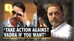 Take  Action Against Vadra if You Want: Rahul Gandhi
