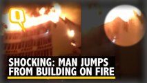 Karol Bagh Fire: Shocking Visuals Show Man Jumping From Burning Building