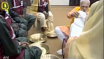 PM Modi Washes Feet of Sanitation Workers in Prayagraj