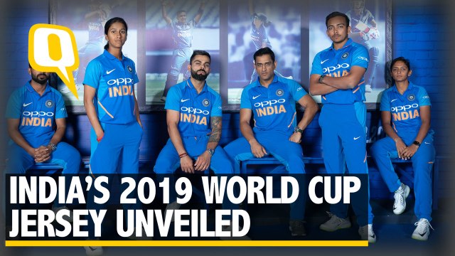 Kohli, Dhoni Unveil Team India's New ODI Jersey Ahead of World Cup 2019