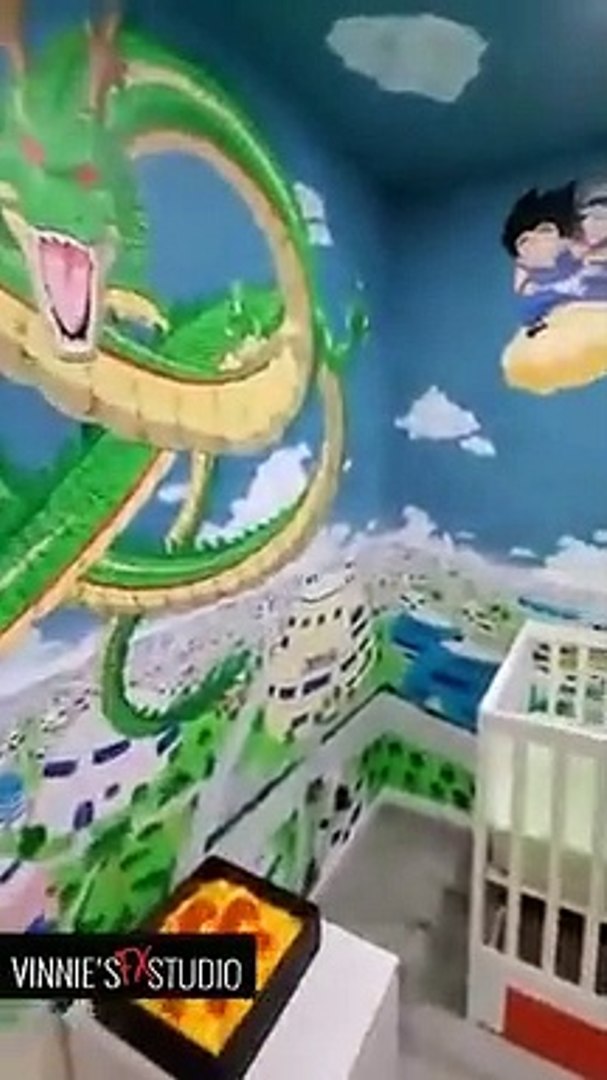 Une chambre pour enfant décorée en Dragon Ball Z - Vidéo Dailymotion