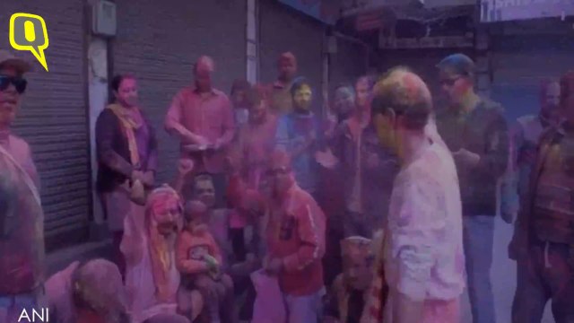 India Smeared With Colours on The Occassion of Holi