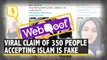 Claim of 350 People Accepting Islam After New Zealand Mosque Attack Is Fake