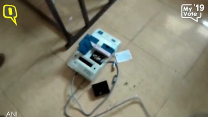 Jana Sena Candidate Madhusudan Gupta Breaks EVM In Gooty, AP