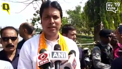 Tripura CM Biplab Deb Casts His Vote in Agartala