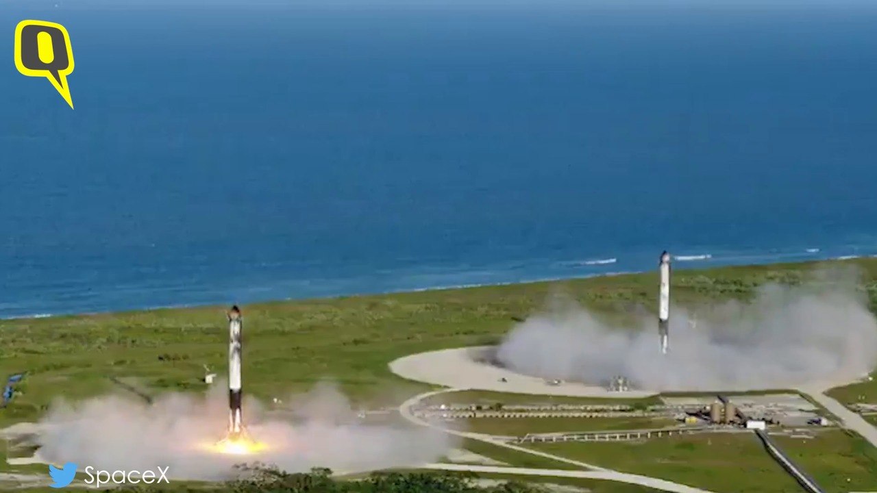 SpaceX Achieves Historical Feat, Launches Falcon Heavy Rocket and Lands All 3 Boosters