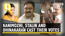Kanimozhi, Stalin and Dhinakaran Cast Their Votes