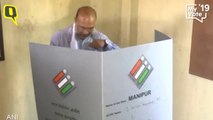 Manipur CM Biren Singh Casts His Vote in Imphal, Manipur