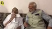 Pm Narendra Modi Meets His Mother Heeraben Modi at Her Residence in Gandhinagar and Takes Her Blessing | The Quint
