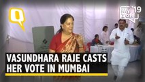 Vasundhara Raje Scindia Casts Vote