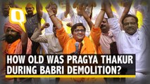 No, Pragya Thakur  Wasn't 4 Years Old During Babri Demolition