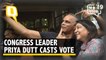 Congress Leader Priya Dutt Casts Her Vote