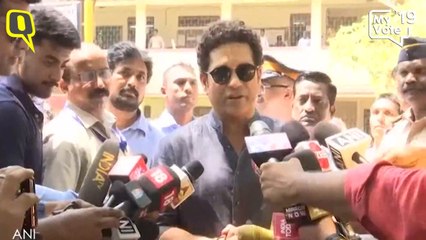 Download Video: Request Everyone to Vote: Sachin Tendulkar Casts Vote With Family