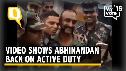 Video Shows Wing Commander Abhinandan Back on Active Duty