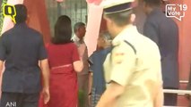 UPA Chairperson Sonia Gandhi arrives to cast her vote at a polling booth in Nirman Bhavan