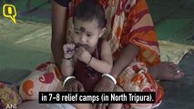 Flash Flood Hits Tripura, Families Take Shelter in Relief Camps