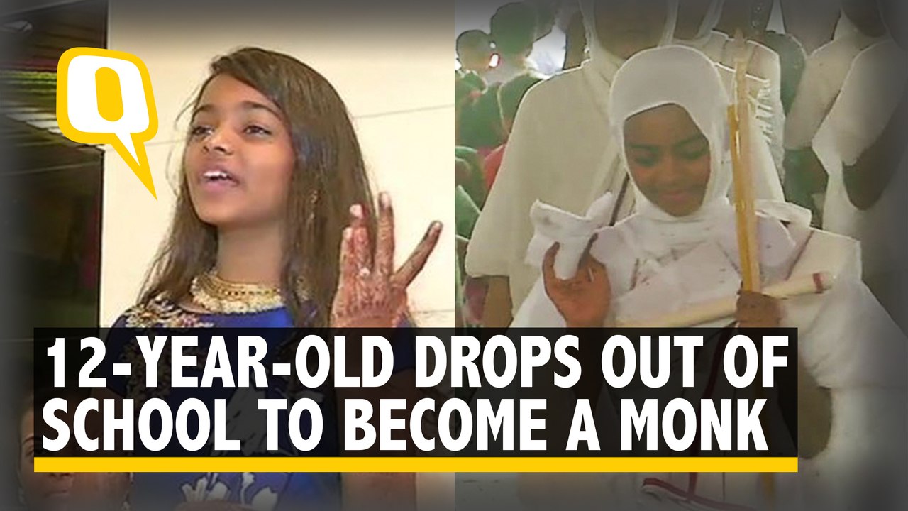 12-Year-Old Surat Girl Drops Out of School to Become a Monk