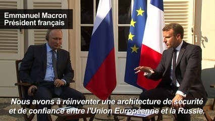 Brégançon: cordialité affichée entre Poutine et Macron