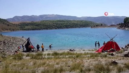 Dünyanın ikinci büyük krater gölünde jet ski keyfi