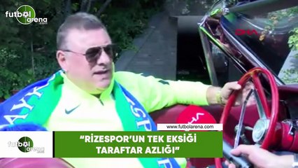 Hasan Kartal: "Rizespor'un tek eksikliği taraftar azlığı"