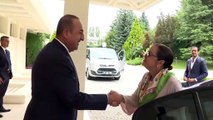 Dışişleri Bakanı Çavuşoğlu, El Salvadorlu mevkidaşı Alexandra Hill ile bir araya geldi - ANKARA