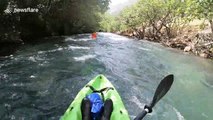 Kayakers capsize while battling Bosnia and Herzegovina rapids