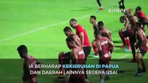 Atlet Sepak Bola Nasional Titus Bonay Serukan Perdamaian Papua