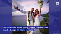 Dwayne 'The Rock' Johnson se casa con Lauren Hashian