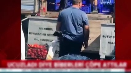 Fırsatçılardan bir skandal daha! Kasa kasa biberleri çöpe döktüler