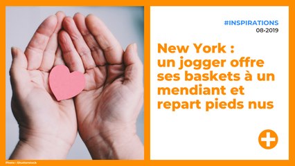 New York : un jogger offre ses baskets à un mendiant et repart pieds nus