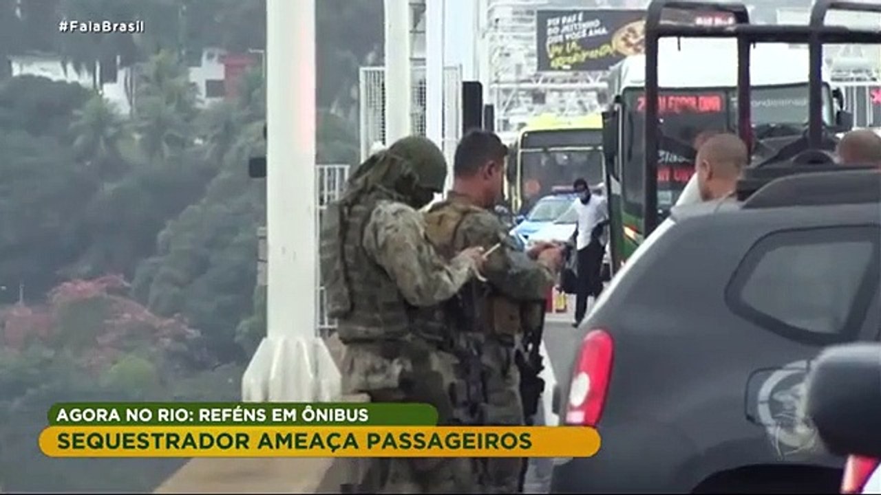 Vídeo mostra momento em que sequestrador é baleado por atirador de elite