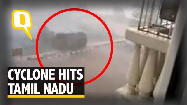 The Quint| Watch: Cyclone Vardah Unleashes Fury in Tamil Nadu