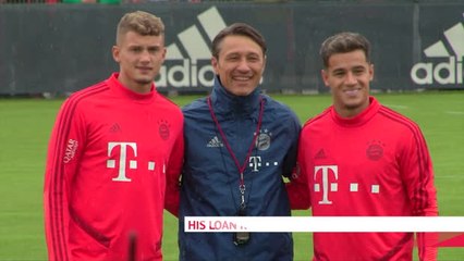 Tải video: Coutinho trains with Bayern for first time