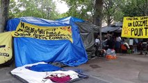 Campement des Sud-Américains à Saint-Ouen  (Seine-Saint-Denis)