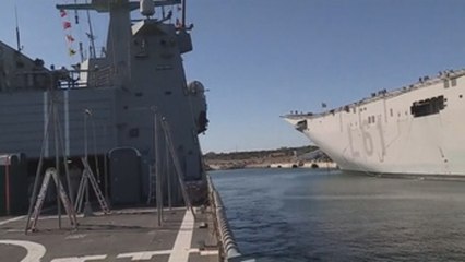 El Audaz zarpa de Rota para hacerse cargo de los rescatados por el Open Arms