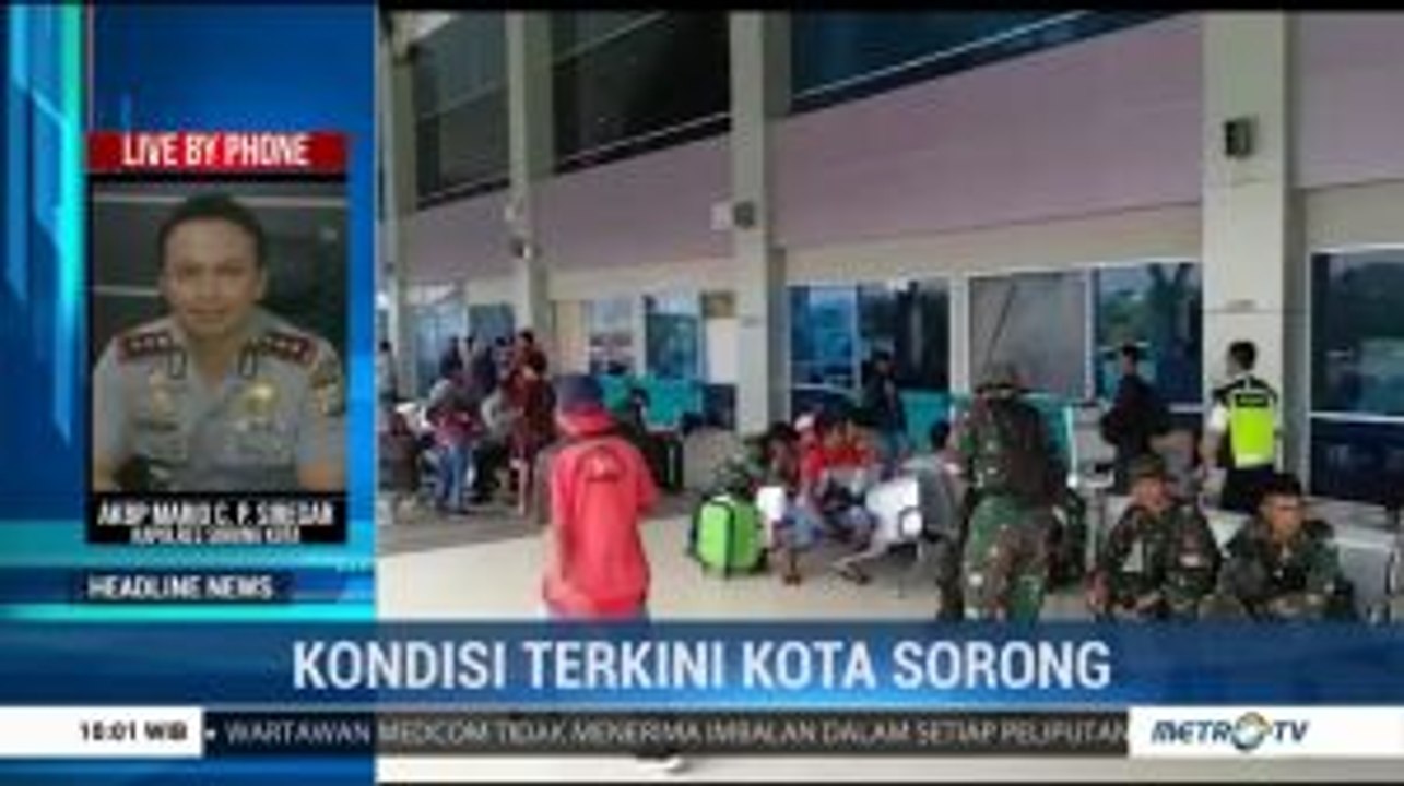 Polisi Bersama TNI Lakukan Patroli di Sorong