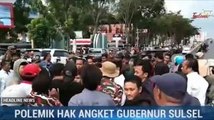Massa Pro dan Kontra Hak Angket Gubernur Sulsel Terlibat Bentrok