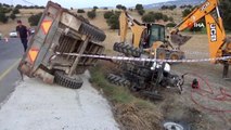 Kontrolden çıkan traktör şarampole devrildi: 1 ölü