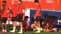 Joao Félix entrena junto al resto de sus compañeros