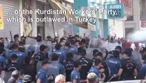 Turkish police disperse pro-Kurdish protesters in Diyarbakir