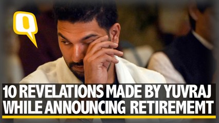 10 Revelations Made by Yuvraj Singh in Retirement Announcement