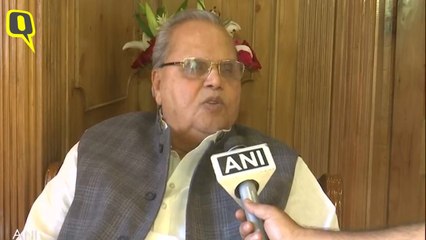 J&K Guv Satya Pal Malik on Panic in The Valley
