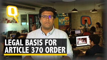 Download Video: Has Art. 370 Actually Been Revoked? Can the Govt Order be Challenged?